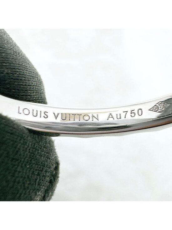 Louis Vuitton Monogram Infini White Gold Ring 57 - Picture 6 of 8